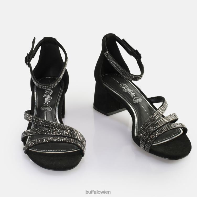 bei Buffalo Lilly Glam Sandale mit Absatz, vegan Schwarz 0FX4826 |Sandalen