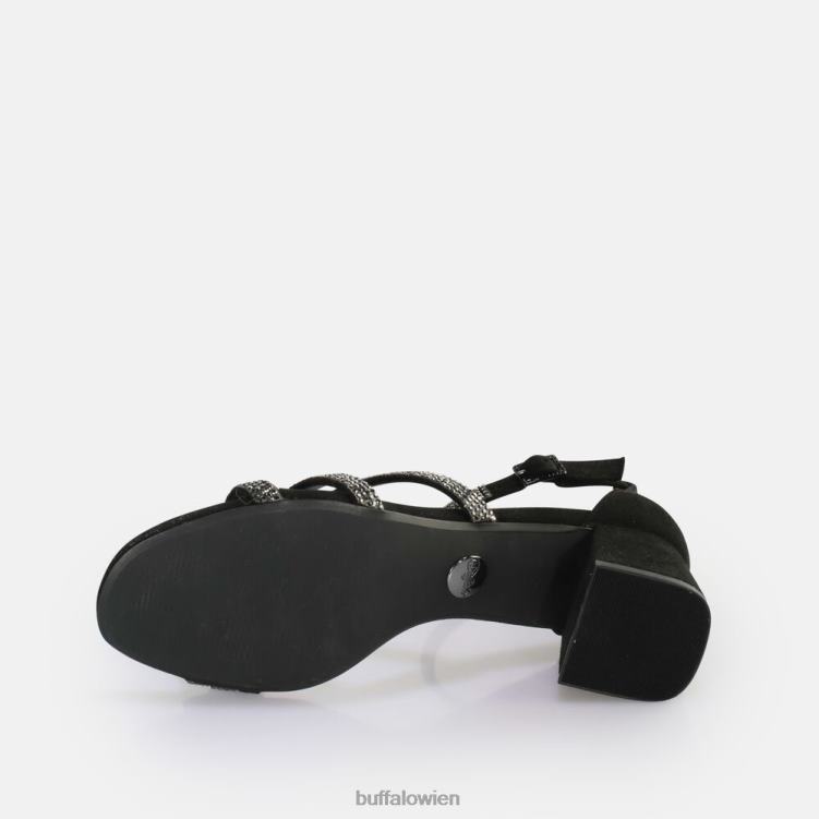 bei Buffalo Lilly Glam Sandale mit Absatz, vegan Schwarz 0FX4826 |Sandalen