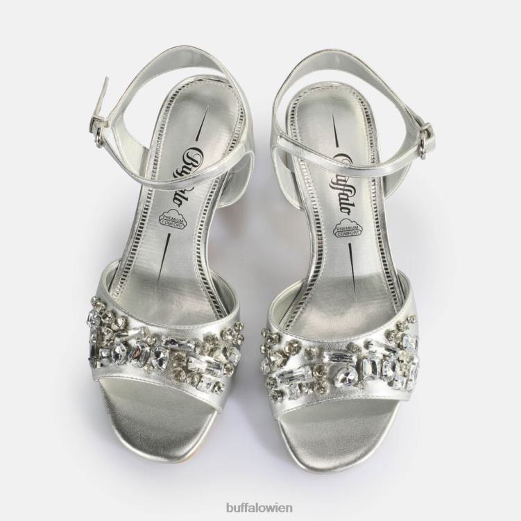bei Buffalo Lilly Ice Sandaletten vegan Silber 0FX48503 |Sandalen