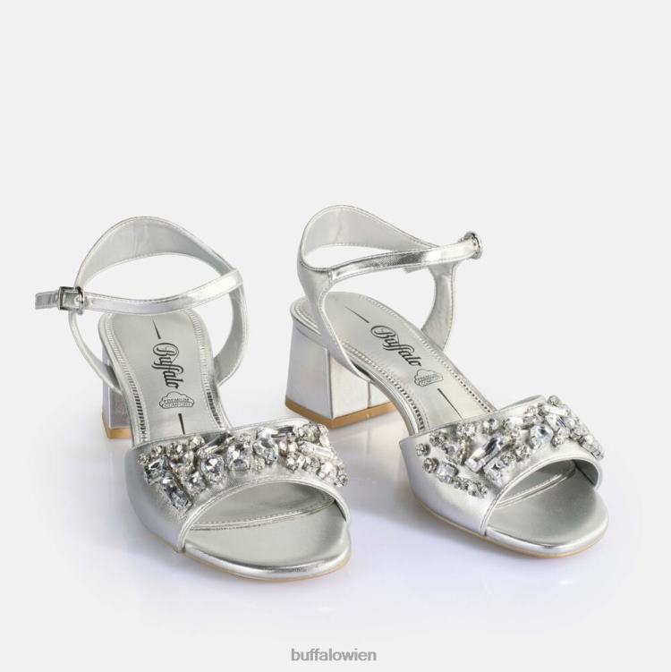 bei Buffalo Lilly Ice Sandaletten vegan Silber 0FX48503 |Sandalen