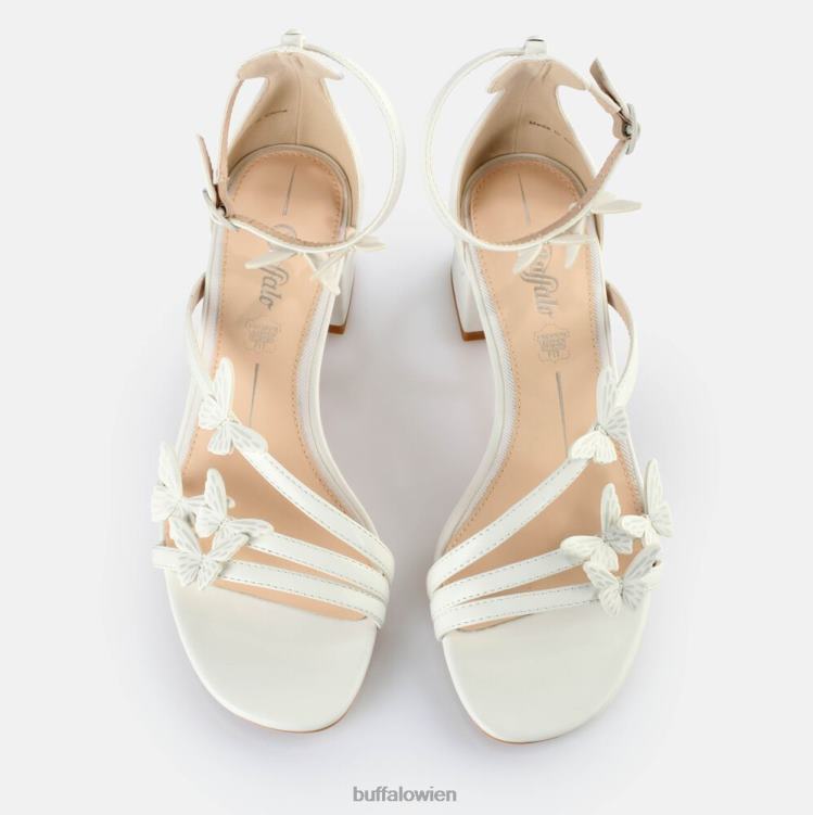 bei Buffalo Lucy-Sandalen mit Schmetterlingsabsatz Weiss 0FX48646 |Sandalen