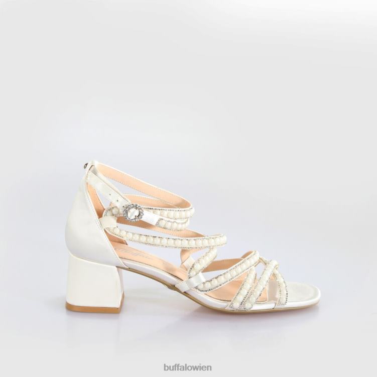 bei Buffalo Lucy Shine Sandaletten mit Absatz Elfenbein 0FX48280 |Sandalen