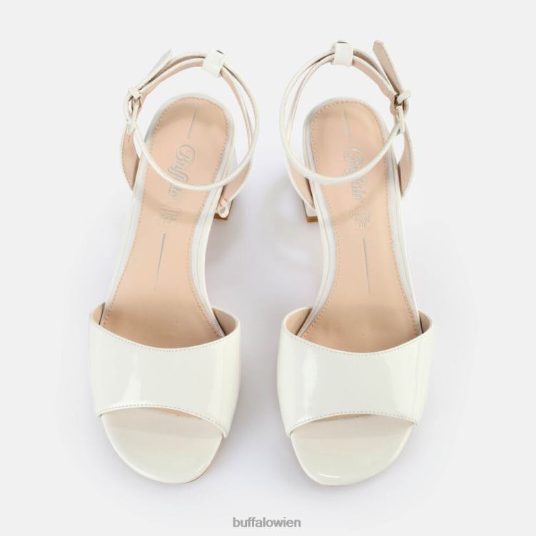 bei Buffalo Lucy schicke Sandaletten mit Absatz Weiss 0FX48356 |Sandalen