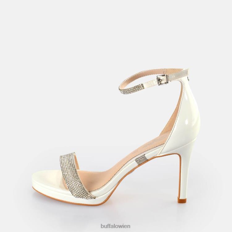 bei Buffalo Mary Belle-Sandalen mit Absatz Weiss 0FX48355 |Sandalen
