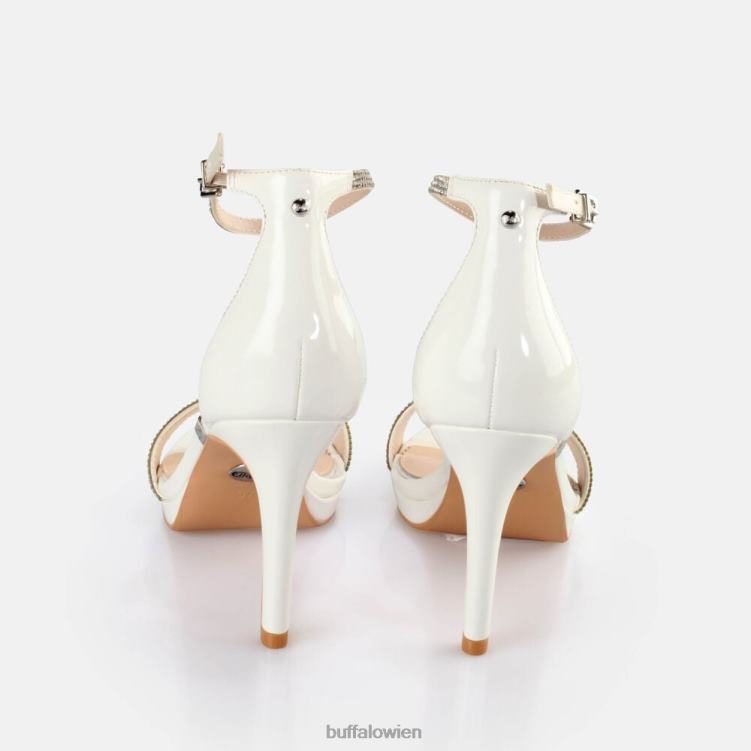bei Buffalo Mary Belle-Sandalen mit Absatz Weiss 0FX48355 |Sandalen