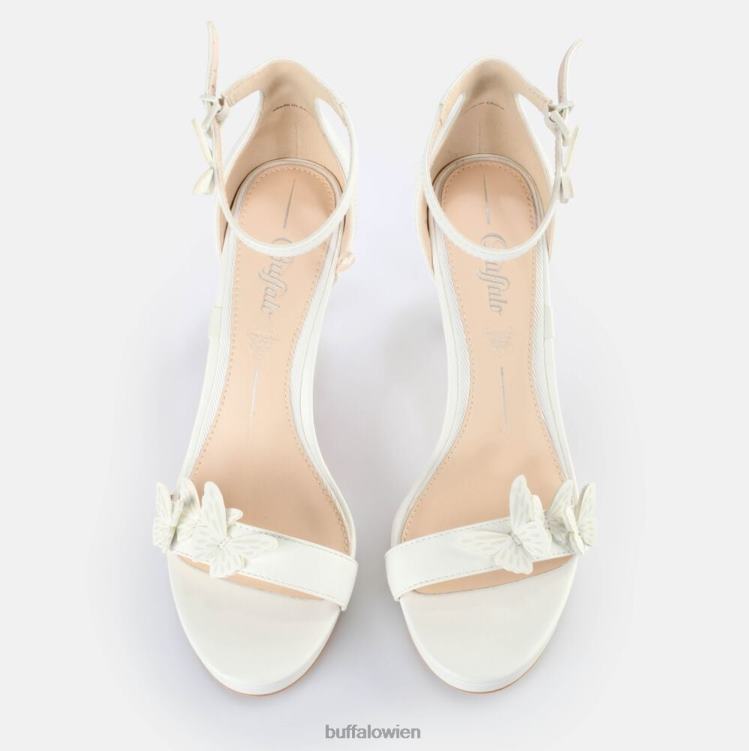 bei Buffalo Mary-Schmetterlingssandalen mit Absatz Weiss 0FX48278 |Sandalen