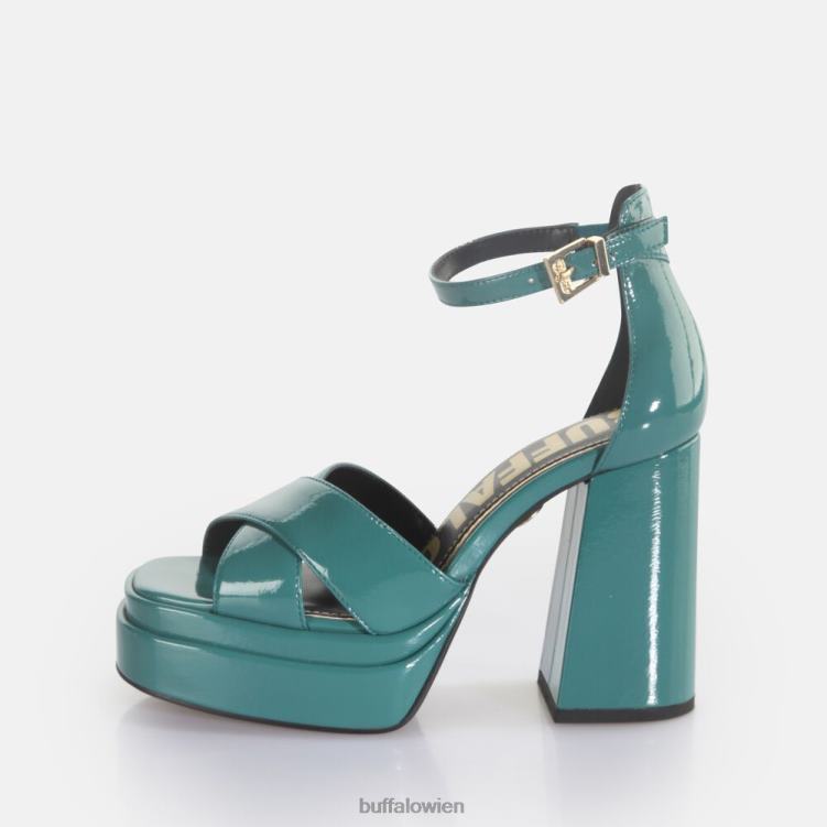 bei Buffalo May Cross-Sandaletten vegan Benzin 0FX48455 |Sandalen