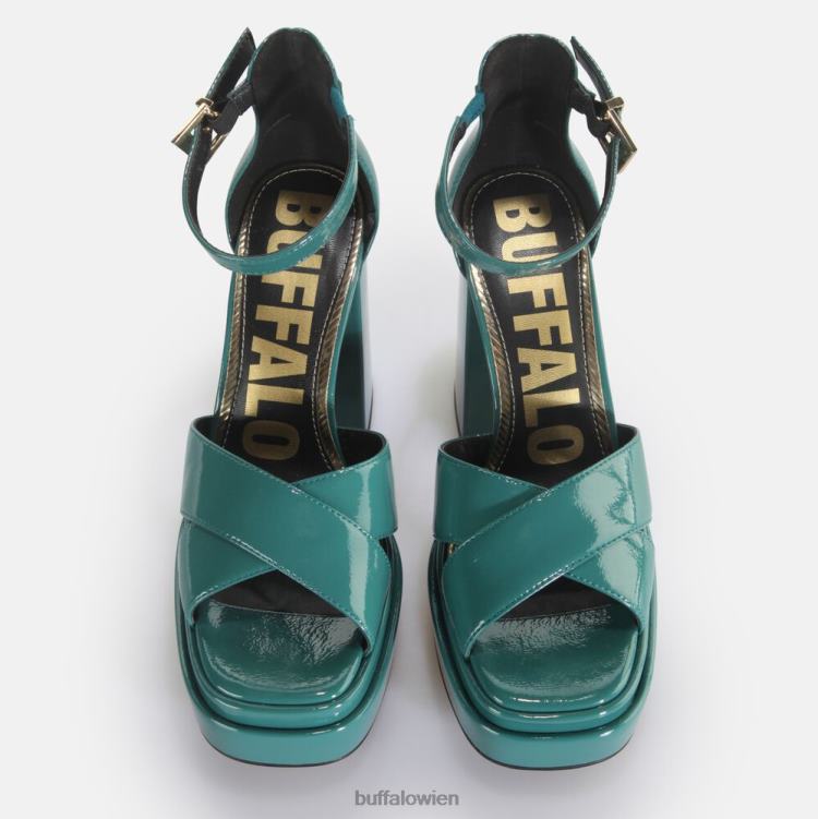 bei Buffalo May Cross-Sandaletten vegan Benzin 0FX48455 |Sandalen