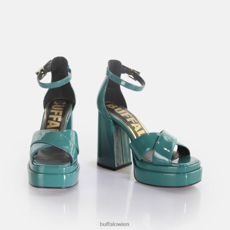 bei Buffalo May Cross-Sandaletten vegan Benzin 0FX48455 |Sandalen