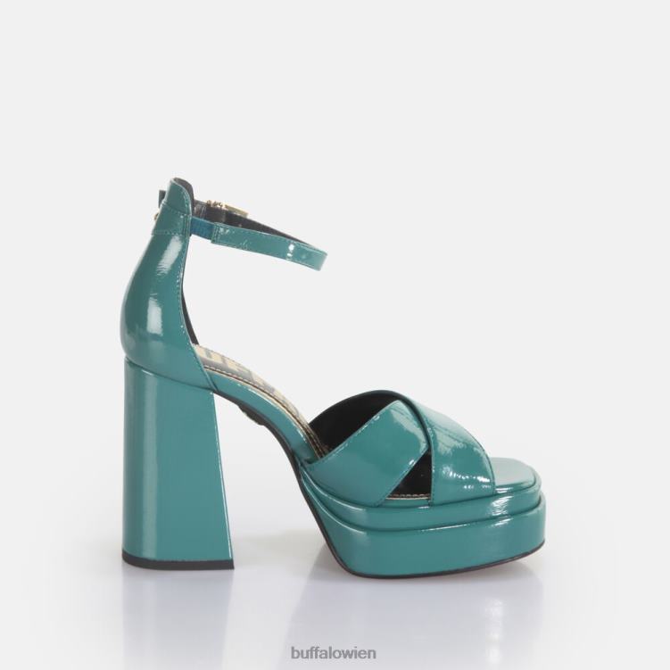 bei Buffalo May Cross-Sandaletten vegan Benzin 0FX48455 |Sandalen