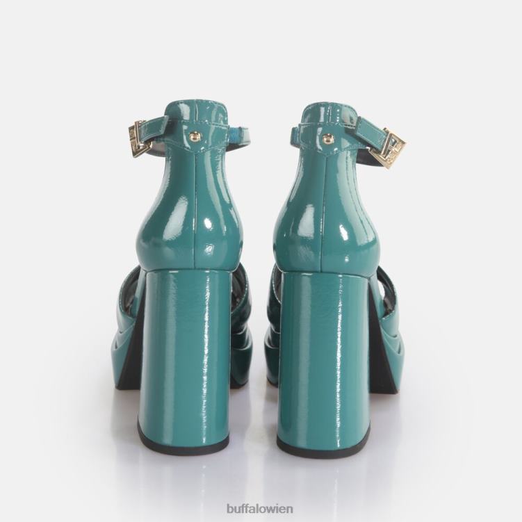 bei Buffalo May Cross-Sandaletten vegan Benzin 0FX48455 |Sandalen