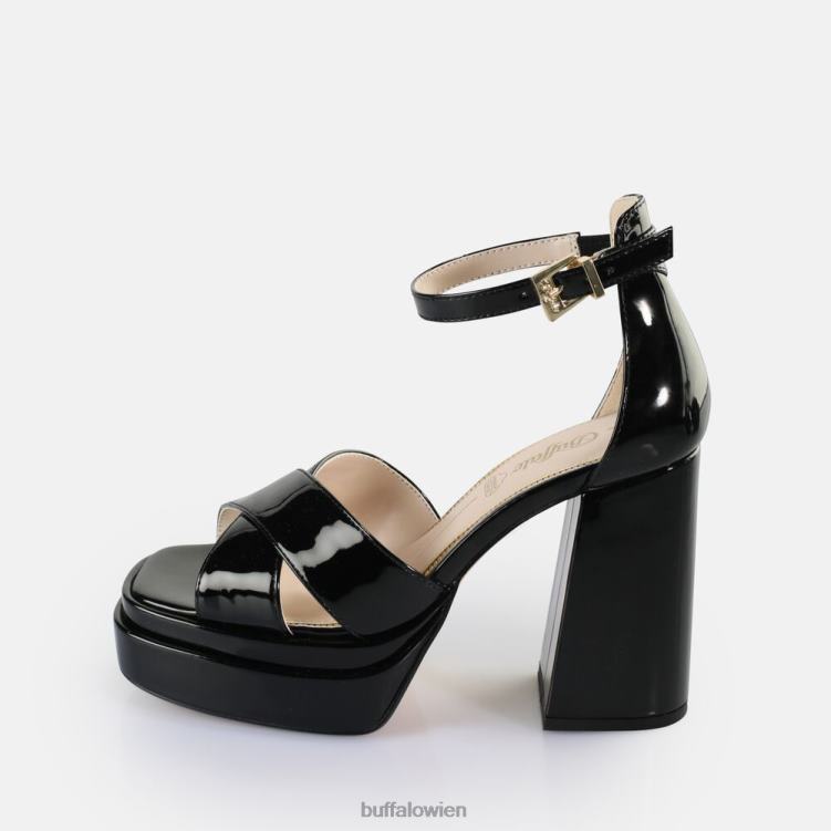 bei Buffalo May Cross-Sandaletten vegan Schwarz 0FX48526 |Sandalen