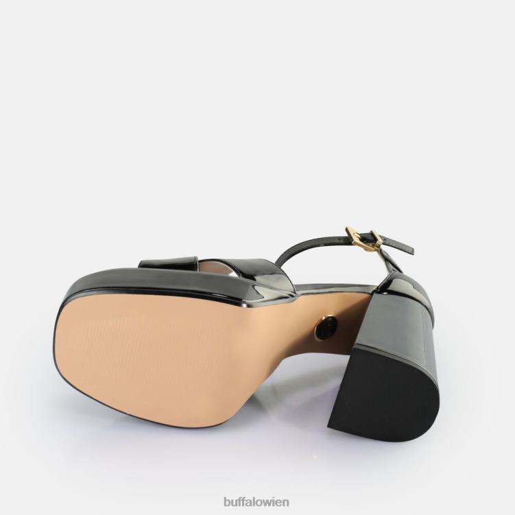 bei Buffalo May Cross-Sandaletten vegan Schwarz 0FX48526 |Sandalen