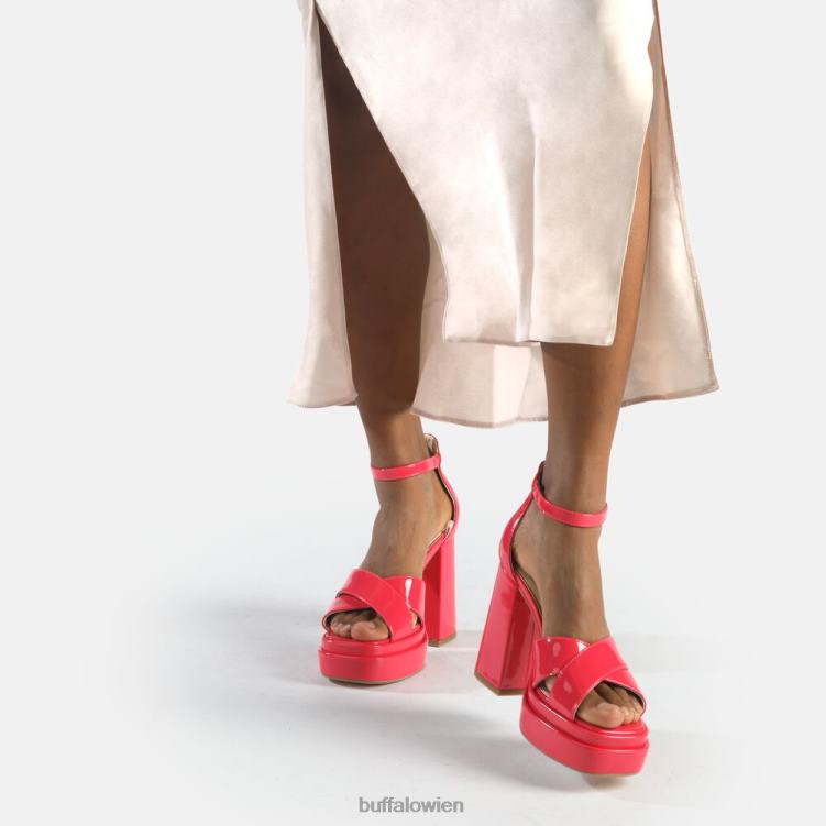bei Buffalo May Cross-Sandaletten vegan heißes Rosa 0FX48527 |Sandalen