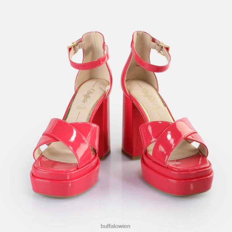 bei Buffalo May Cross-Sandaletten vegan heißes Rosa 0FX48527 |Sandalen