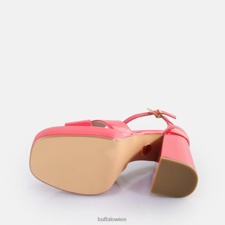 bei Buffalo May Cross-Sandaletten vegan heißes Rosa 0FX48527 |Sandalen
