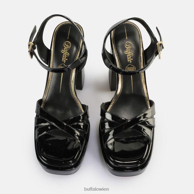 bei Buffalo May Donna Sandaletten vegan Schwarz 0FX48251 |Sandalen