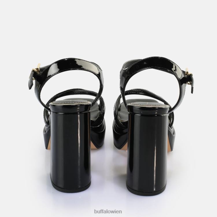 bei Buffalo May Donna Sandaletten vegan Schwarz 0FX48251 |Sandalen