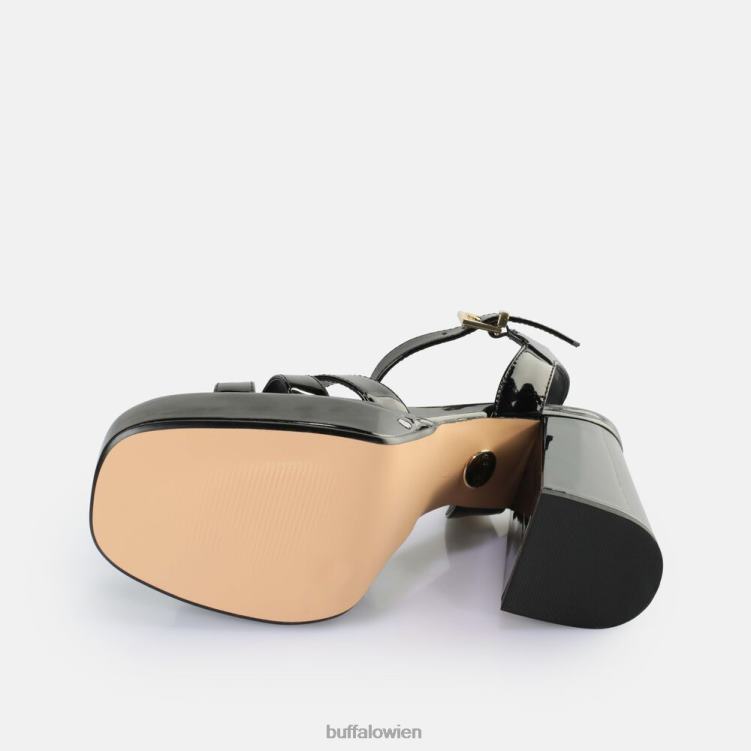 bei Buffalo May Donna Sandaletten vegan Schwarz 0FX48251 |Sandalen