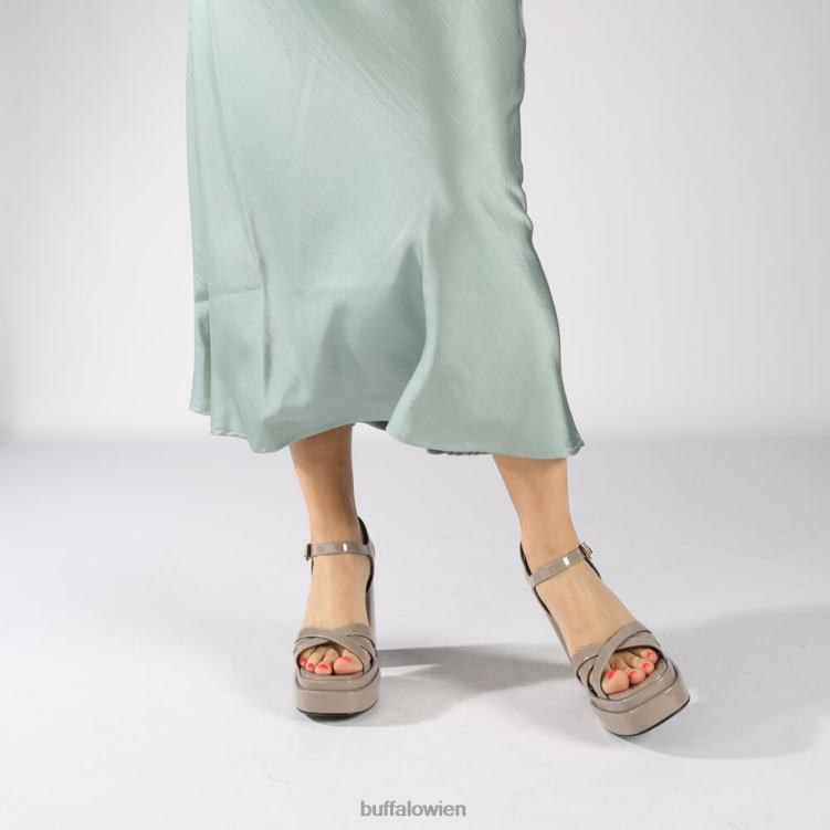 bei Buffalo May Donna Sandaletten vegan Taupe 0FX48325 |Sandalen
