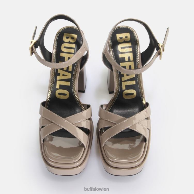 bei Buffalo May Donna Sandaletten vegan Taupe 0FX48325 |Sandalen