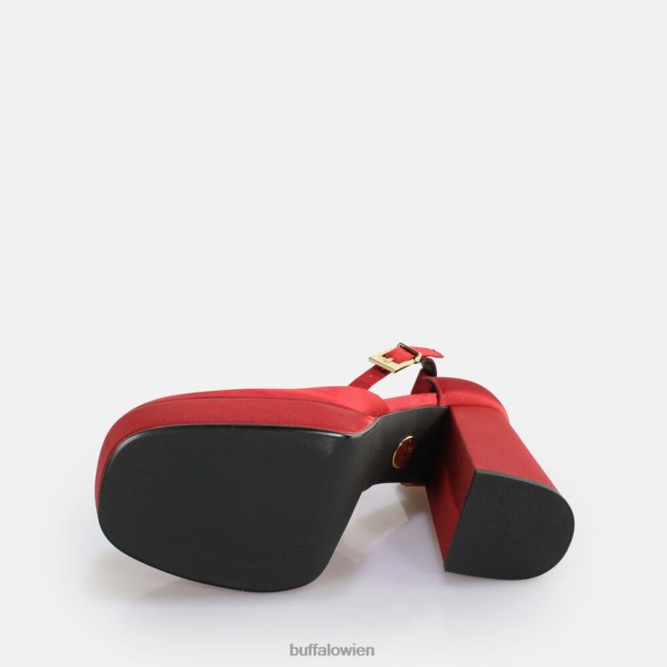 bei Buffalo May Dorsay Sandale vegan Rot 0FX48854 |Sandalen