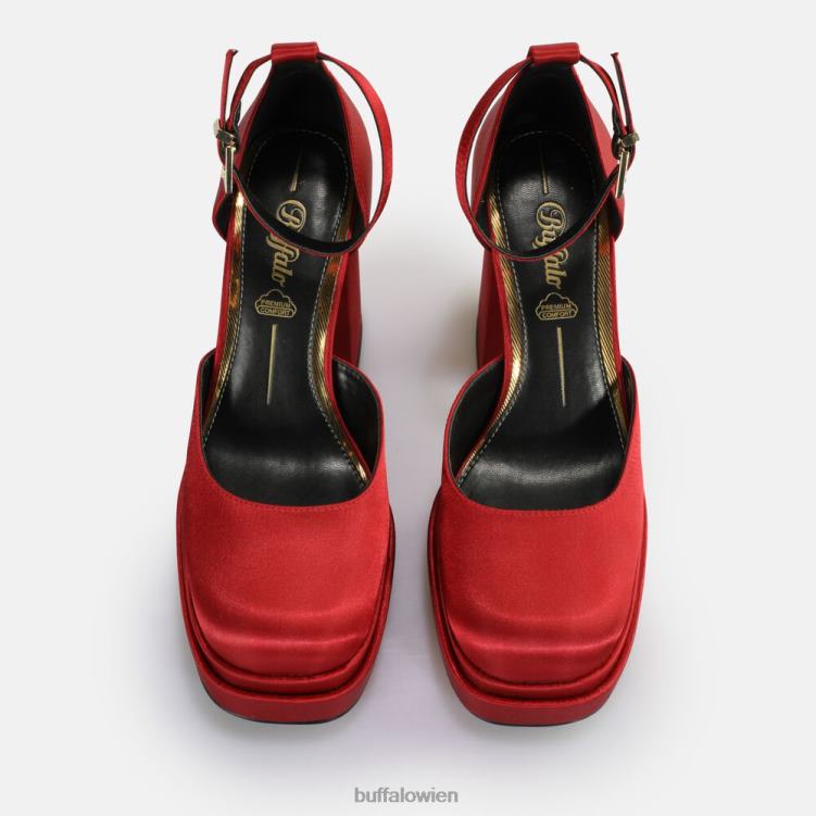 bei Buffalo May Dorsay Sandale vegan Rot 0FX48854 |Sandalen