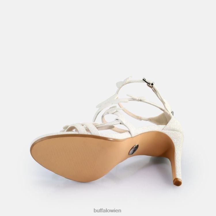 bei Buffalo Miranda Butterfly-Sandalen mit Absatz, vegan Weiss 0FX48415 |Sandalen