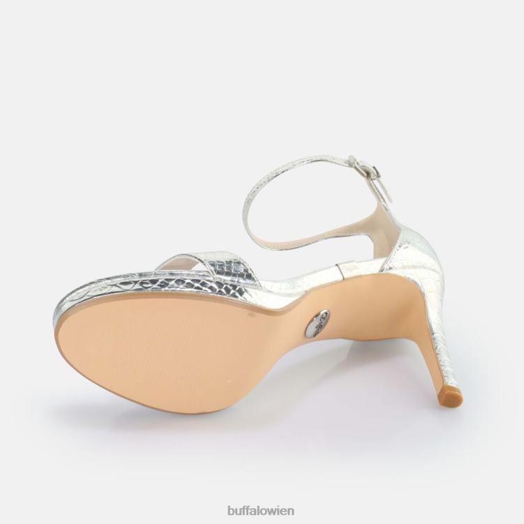 bei Buffalo Monroe 2 Sandale vegan Schlangensilber 0FX48229 |Sandalen