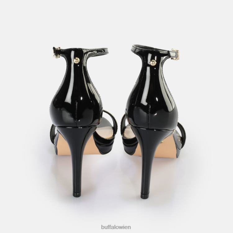 bei Buffalo Monroe 2 Sandale vegan schwarzes Gold 0FX48222 |Sandalen
