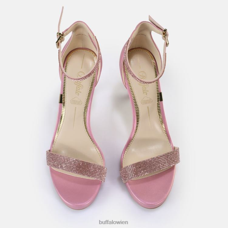 bei Buffalo Monroe 2 Sandaletten vegan rosa metallic 0FX48231 |Sandalen