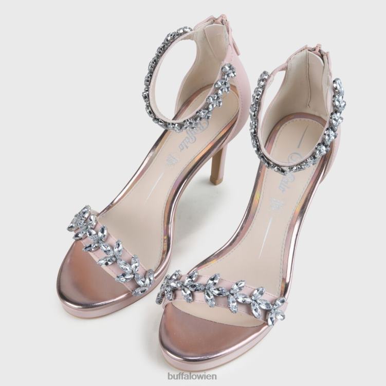 bei Buffalo Pia-Sandale mit Knöchelriemen Rosa 0FX48779 |Sandalen