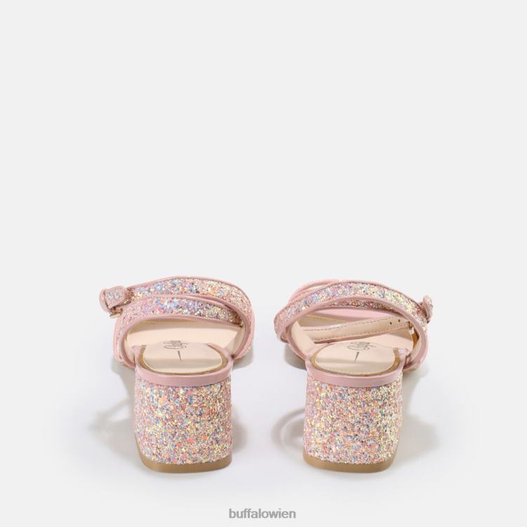 bei Buffalo Rainelle Knöchelriemensandalen vegan Rosa 0FX48530 |Sandalen
