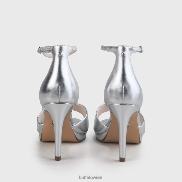 bei Buffalo Ronja Sandale mit Absatz Silber 0FX48171 |Sandalen