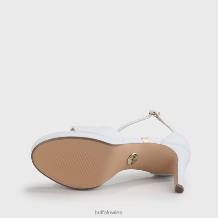 bei Buffalo Ronja Sandale mit Absatz Weiss 0FX48169 |Sandalen
