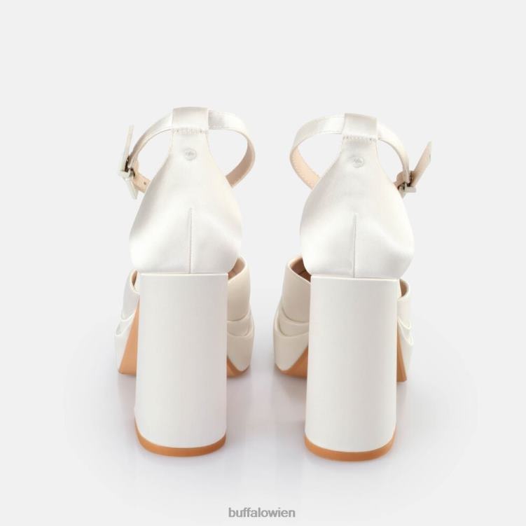 bei Buffalo Schöne Dorsay-Sandalen mit Absatz Elfenbein 0FX48197 |Sandalen