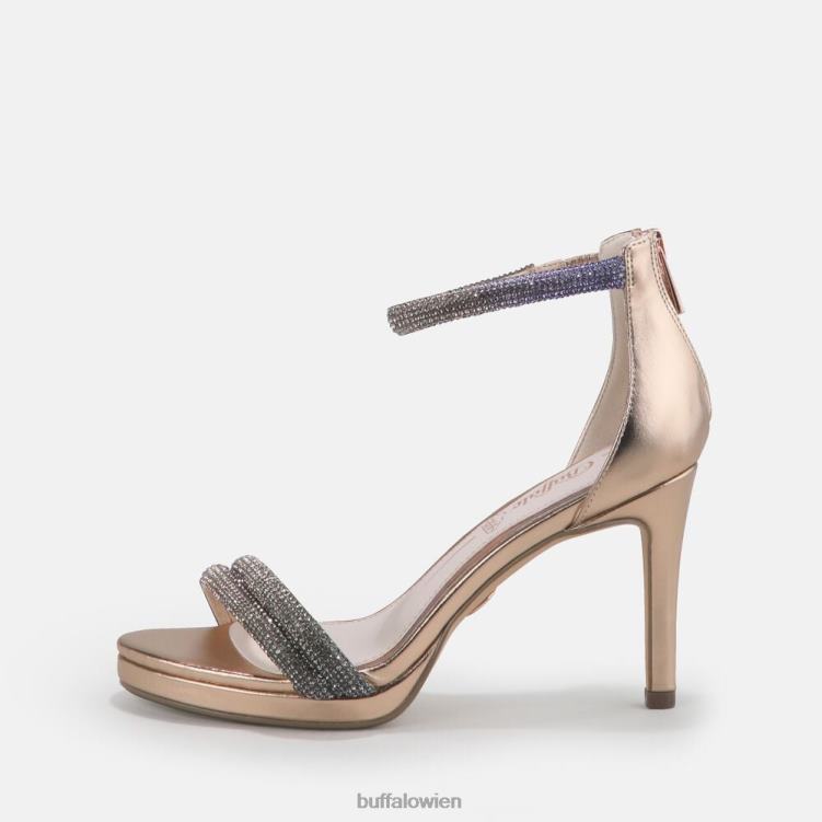 bei Buffalo Selma Sandale mit Absatz, vegan Beige 0FX48734 |Sandalen