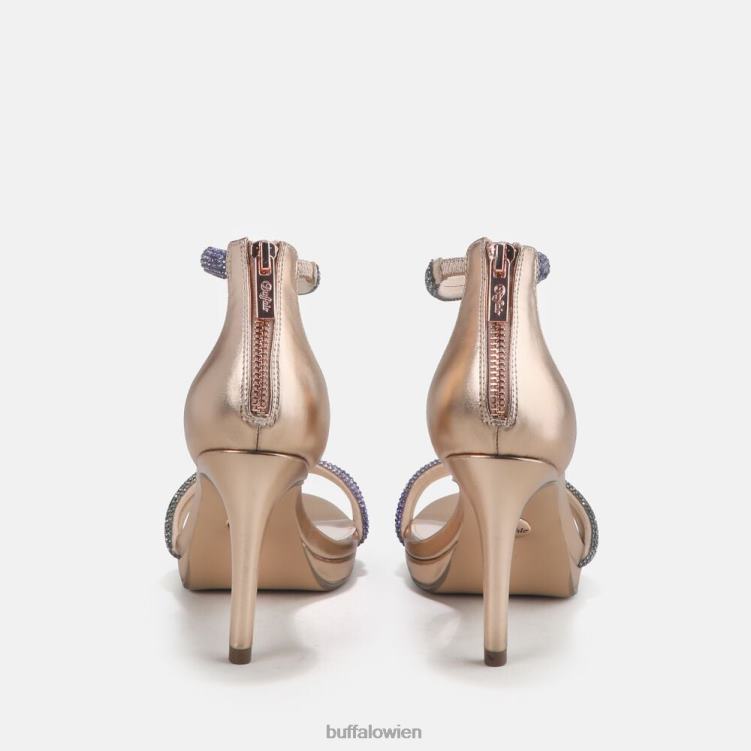 bei Buffalo Selma Sandale mit Absatz, vegan Beige 0FX48734 |Sandalen