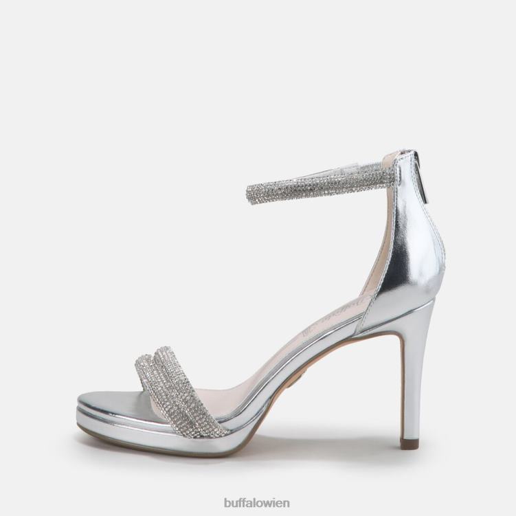 bei Buffalo Selma Sandale mit Absatz, vegan Silber 0FX48735 |Sandalen