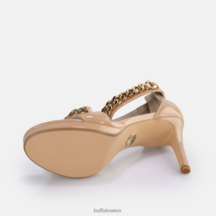 bei Buffalo Serena Sandale mit Kettenabsatz, vegan erröten 0FX48309 |Sandalen