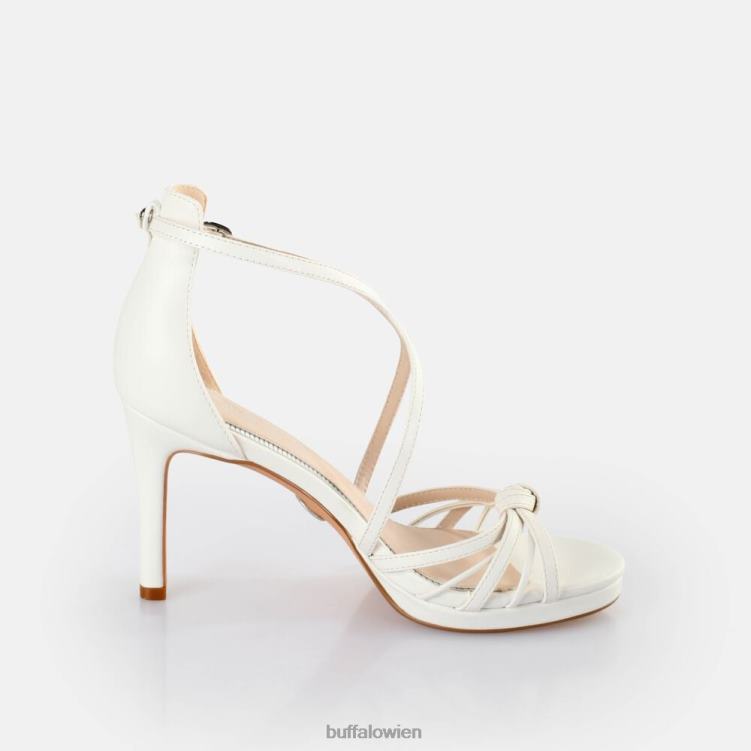 bei Buffalo Serena Sandaletten mit Schleifenabsatz, vegan Weiss 0FX48287 |Sandalen
