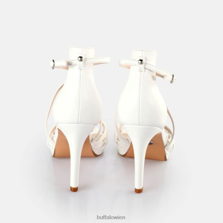 bei Buffalo Serena Sandaletten mit Schleifenabsatz, vegan Weiss 0FX48287 |Sandalen