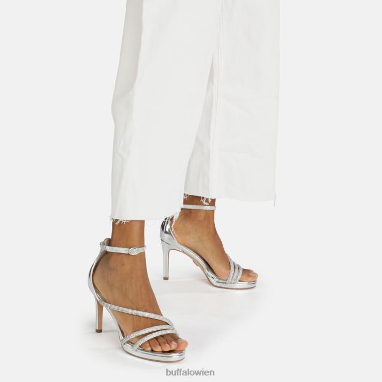 bei Buffalo Serena Shine Sandale mit Absatz Weiss 0FX48626 |Sandalen