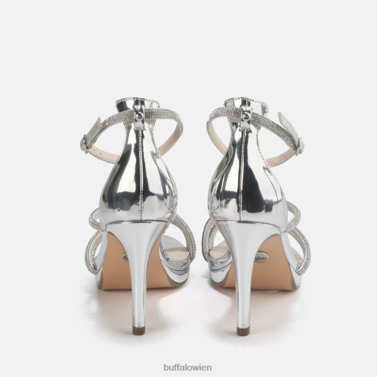 bei Buffalo Serena Shine Sandale mit Absatz Weiss 0FX48626 |Sandalen
