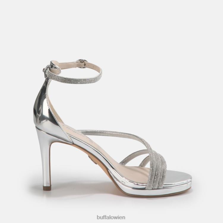 bei Buffalo Serena Shine Sandale mit Absatz Weiss 0FX48626 |Sandalen