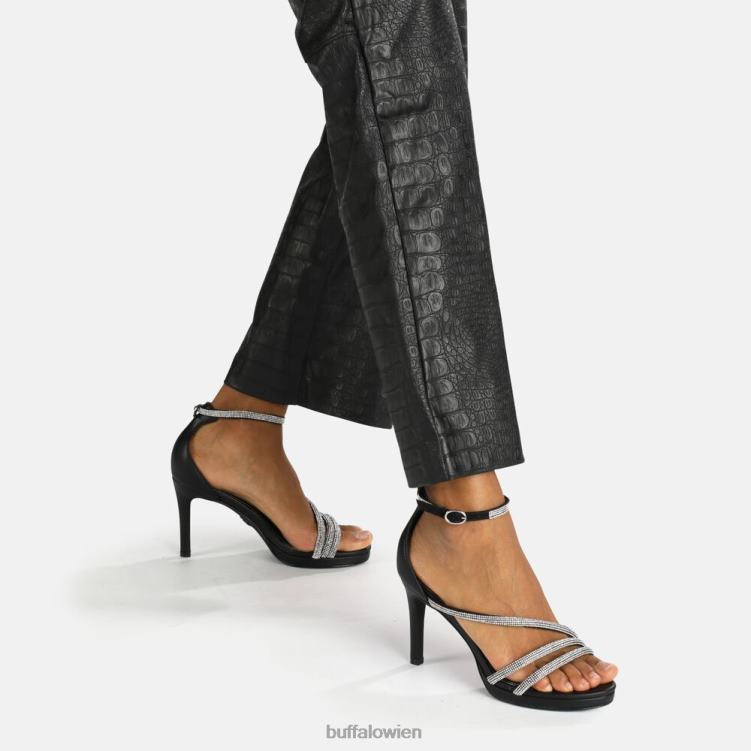 bei Buffalo Serena Shine Sandale vegan Schwarz 0FX48625 |Sandalen