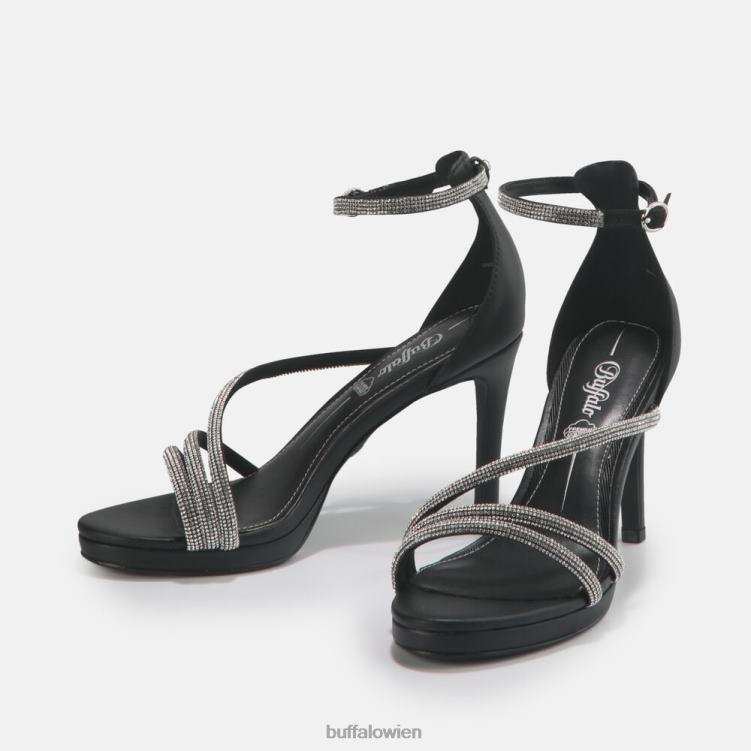 bei Buffalo Serena Shine Sandale vegan Schwarz 0FX48625 |Sandalen