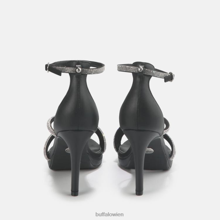 bei Buffalo Serena Shine Sandale vegan Schwarz 0FX48625 |Sandalen