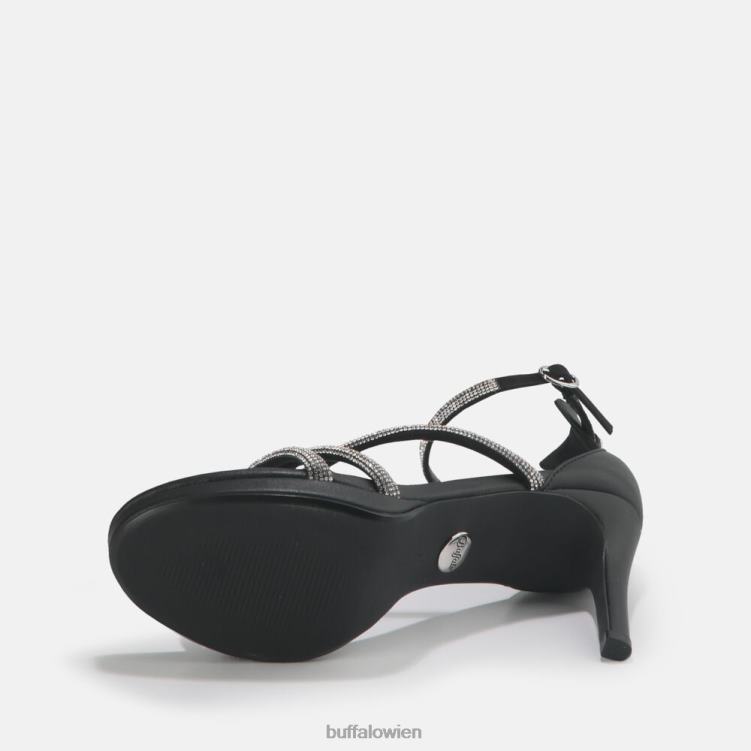 bei Buffalo Serena Shine Sandale vegan Schwarz 0FX48625 |Sandalen