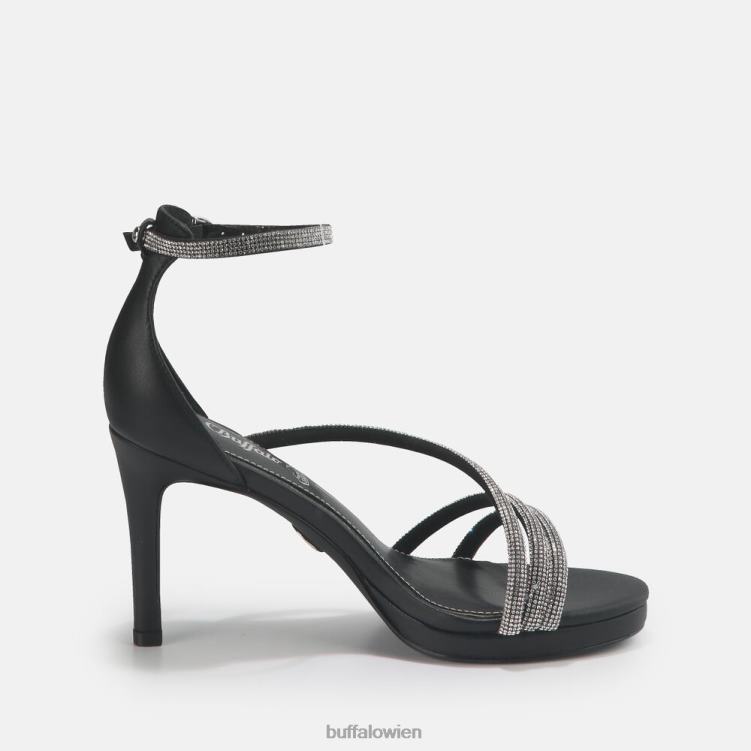 bei Buffalo Serena Shine Sandale vegan Schwarz 0FX48625 |Sandalen